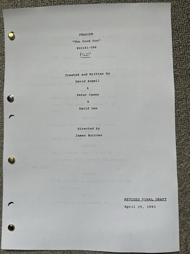 Frasier pilot episode script - frasier,