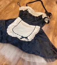 Ann Summers French Maid Costume with Suspender Belt – Size 10-12