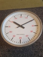 Post Office Pulse/slave clock   wall Clock not tested spares repairs