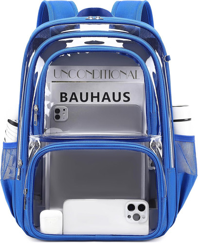 Large clear backpack with - clear,
