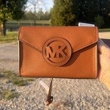 NWT Michael Kors Brown Leather