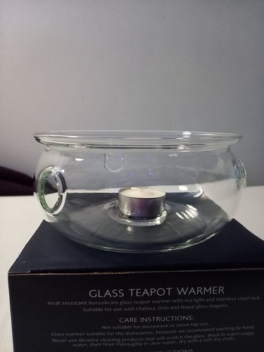 Whittards glass teapot warmer - whittards,