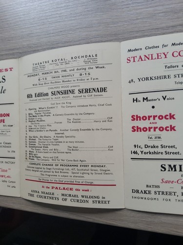 Variety theatre programme - theatre,