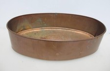 Antique Copper Trough Tub Vintage Old Planter Plant Pot Pan Fish Kettle 21"W