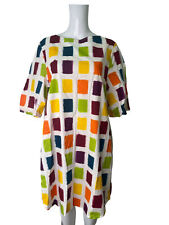 CULTURE VULTURE Shift Dress Size Medium Multicolour Pampara 3/4 Sleeve Womens