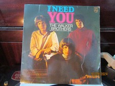 THE WALKER BROTHERS ~ I NEED YOU ~ 1966 ~ PHILIPS ~ U.K.45 E.P. + P/S ~ HEAR !