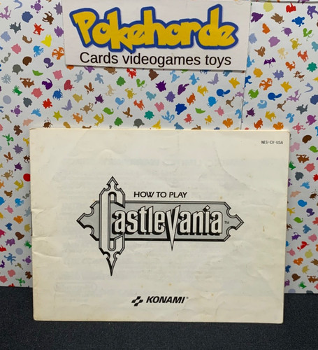 Castlevania nes manual only - manual,
