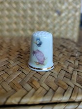 Birchcroft Thimble – Jemima Puddle-Duck (Beatrix Potter), Gold Trim Kitsch Curio