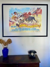 Walt Disney HERBIE GOES BANANAS Original 1980 Vintage Quad Film Poster VW BEETLE