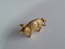 A VERY HEAVY  LUCKY PIG PENDANT OR CHARM , G.J.Ltd. 7.00grms.