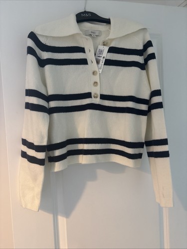 Nautical blue cream - m&s,