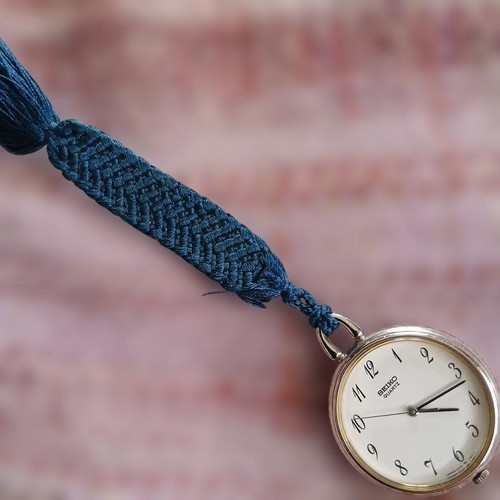 Vintage pocket watch braided - vintage,