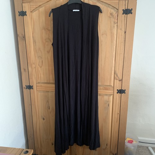 Vivi london black long open - black,