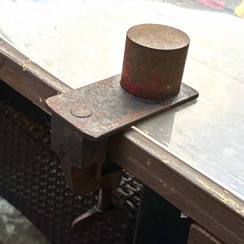 Vintage clamp mini anvil - vintage, on