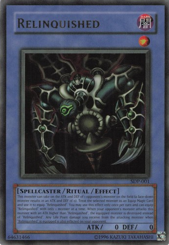 Yugioh relinquished sdp 001 - yugioh, sdp-001