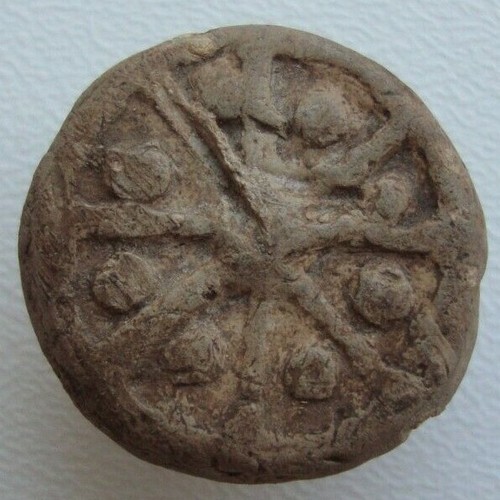 Antique pewter button - antique,