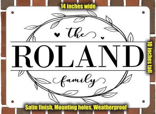 Roland family decorative metal - roland,