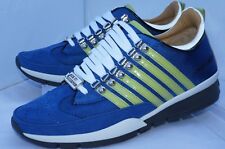 New Dsquared2 Men's Tennis Shoes Size 43 Sneakers Blue Tessuto Tecnico