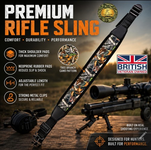 Camouflage rifle gun sling - camouflage,