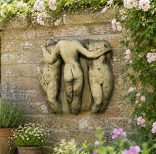 Three graces wall plaque - graces, in