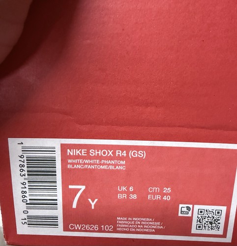 Nike shox white low - (gs),
