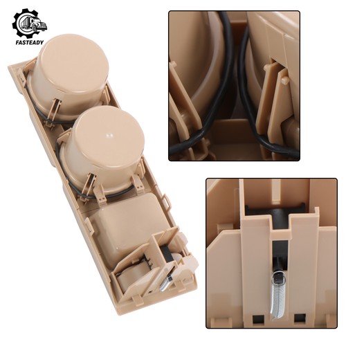 Beige center console - beige, cup
