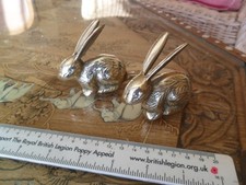 Vintage Brass Sitting Bunny