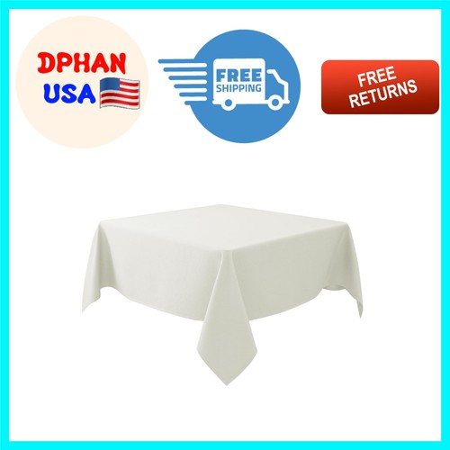 60x60 ivory square tablecloth - ivory,