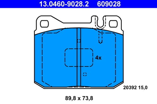 Brake pad set disc - set,,