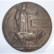WW1 Death Penny Plaque and