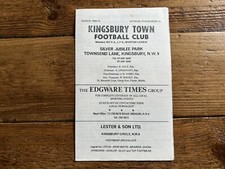 Kingsbury Town v Wealdstone