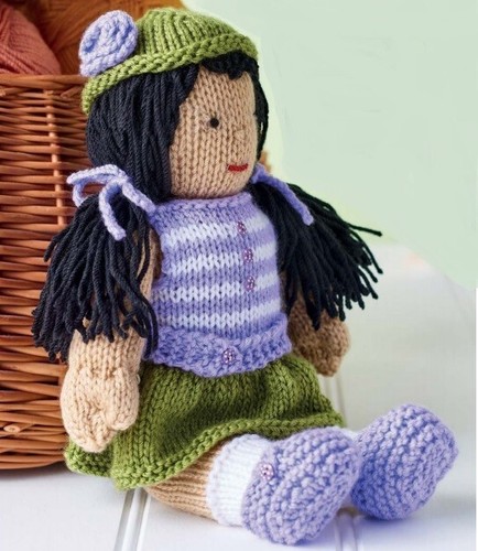 Knitting pattern rag doll - pattern,