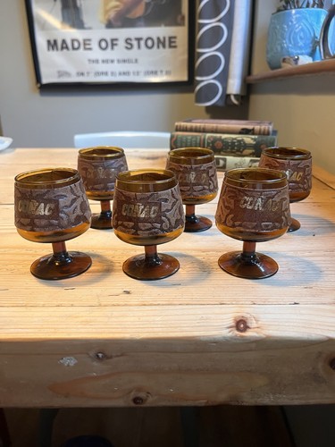 Vintage amber glass - amber,