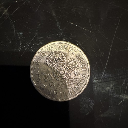 Rare 1950 two shillings coin - two,