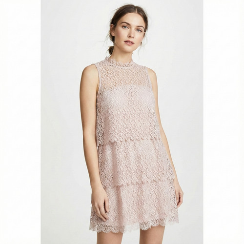 Zara women mini dress lace - mini,