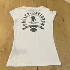Harley Davidson x Wounded Warrior Project Women’s Size M T-shirt White 2 Sided