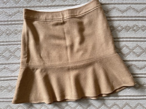 Gap camel wool blend flounce - camel,