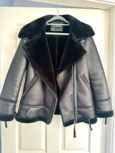 Sosandar black faux fur - sosandar,