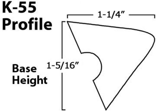 Rail cushion rubber - k-55, 9'