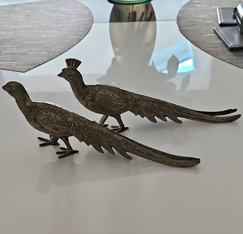 Pair vintage italian silver - italian,