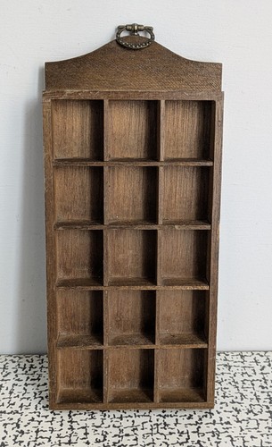 Vintage wooden curio shelf - vintage,