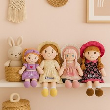 Personalised baby girl - girl, rag