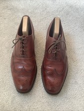 Cheaney Men's Leather Thurlow Shoes, Size 10.5, Tan Colour, Pre-owned