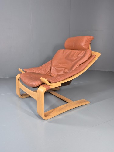 Vintage leather lounge - vintage, chair