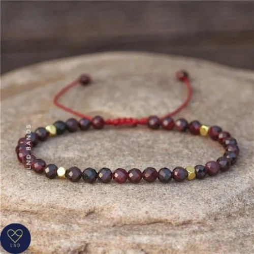 Garnet handmade beaded - handmade,
