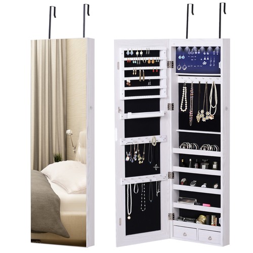 Homcom hanging mirrored jewel - hanging,