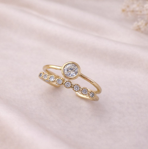 Pave dual band ring - dual,