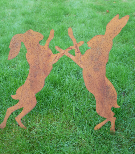 Rusty metal garden - rusty,