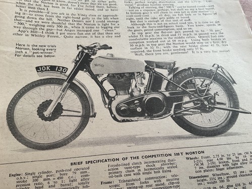 Norton 500t trials - 500t, 1949