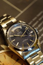 Tudor Oyster Prince Date+Day Jumbo 7017/0 – Blue Dial – Rolex Case & Bracelet